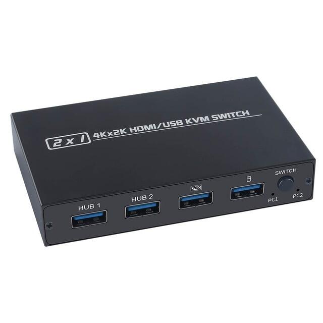 Phích Cắm Máy In Chuột Bàn Phím Chia Sẻ Dành Cho 2 Chiếc Hộp Chuyển Đổi USB HDMI KVM Paly 2020 Out Bộ Chia Công Tắc USB Hiển Thị Video 2020