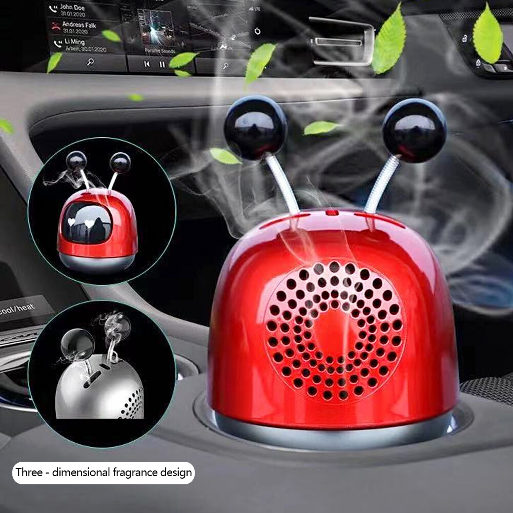 JaneDream Diffuser Air Vent Cleaner Car Perfume Air Freshener Robot Interior Accessories Solid Fragrance