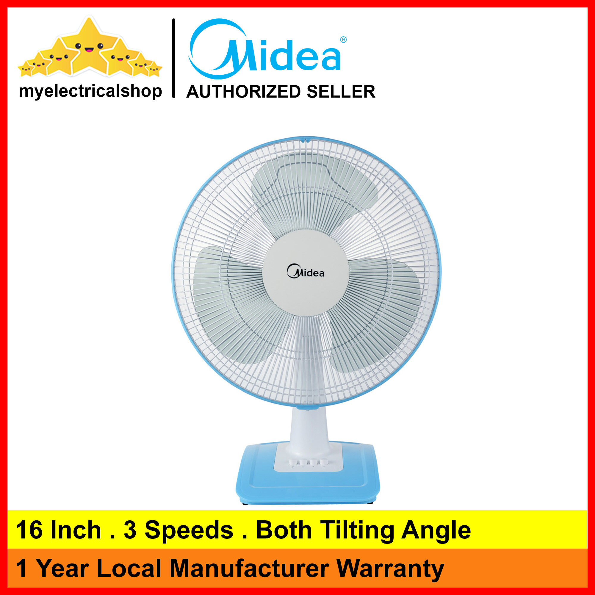 Midea Mf 16ft15nb Table Fan 16 Inch Lazada