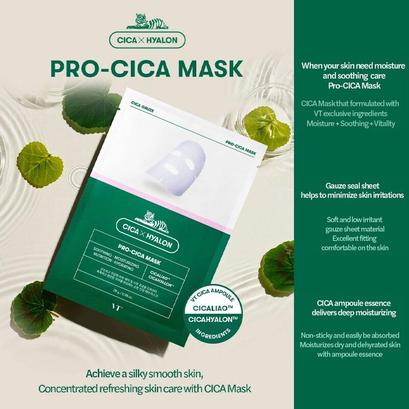 [100% Original] VT Cica Sheet Mask - 5 Type VT COSMETICS
