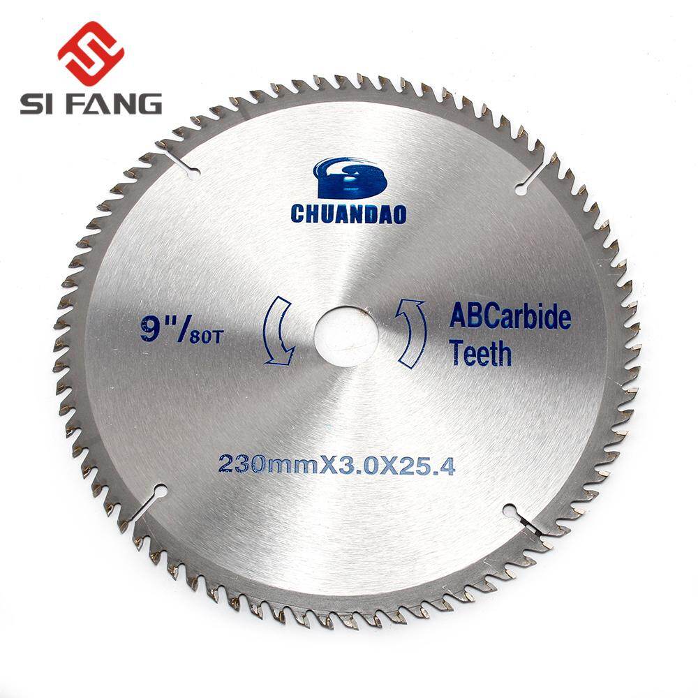 SI FANG 9inch 230mm High Duty Alloy 80Teeth Saw Blade Metal Disk Woodworking Wheel Cutter