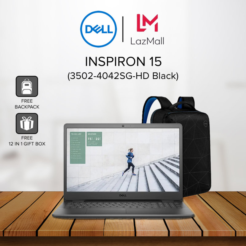 Dell Inspiron 15 3502 (3502-4042SG-HD) 15.6 HD Laptop Black ( N4020, 4GB, 256GB SSD, Intel, W10 ) Malaysia
