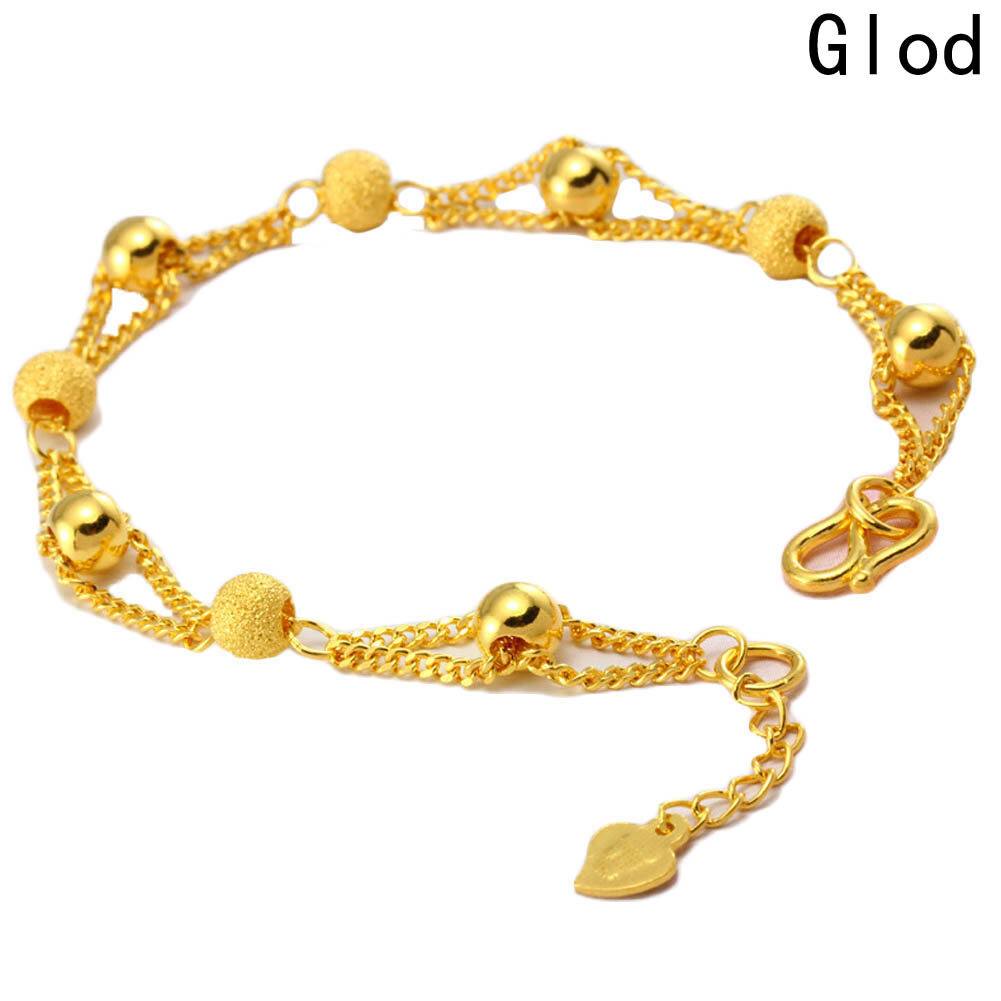 Women Gold Color Bracelet Fashion Hand Wrist Decoration Gilded Cuff Bracelet