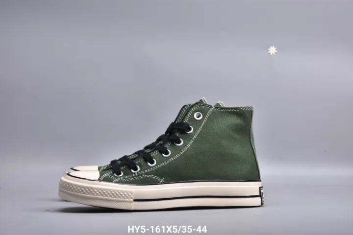 dark green high top converse