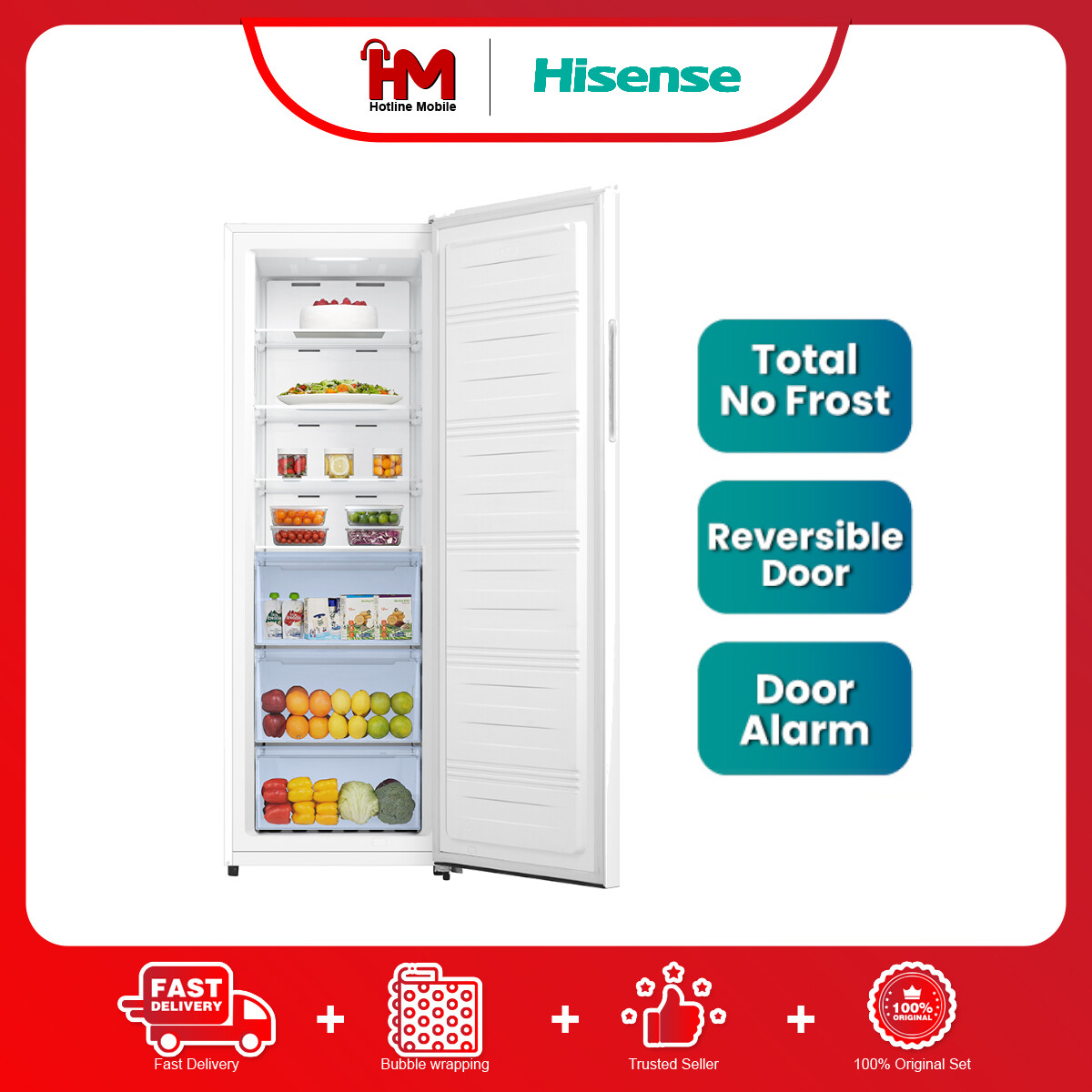 Hisense FV280N4AWNP 280L Vertical Freezer Lazada