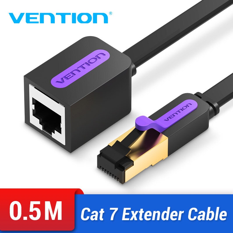 【COD】Vention Cáp Ethernet Cáp mở rộng RJ45 Cat 7 Cáp mở rộng mạng Lan Nam sang Nữ 1m 1.5m 2m 3m 5m Dây cho máy tính xách tay PC