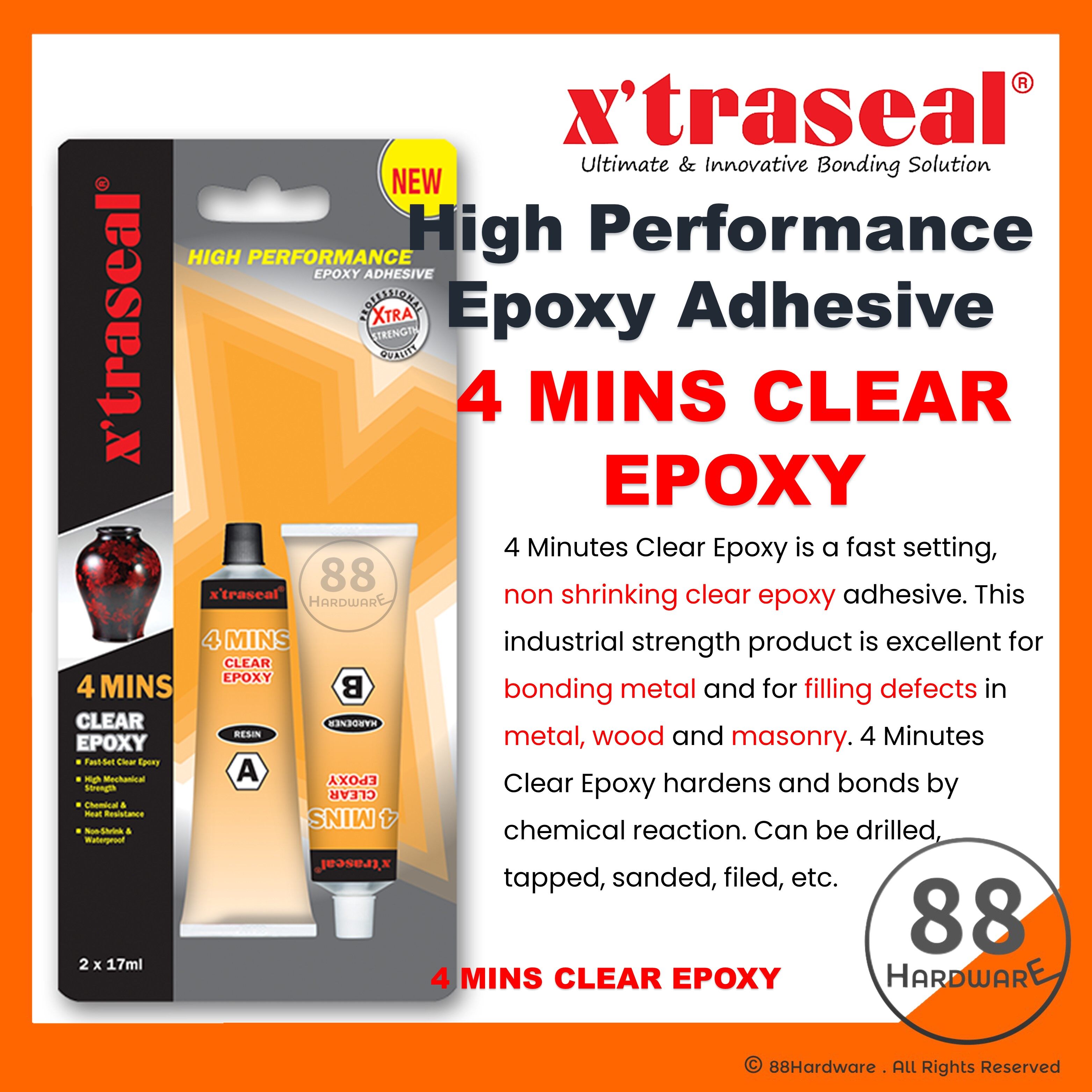 xtraseal epoxy adhesive / gum epoxy / epoxy glue / steel epoxy
