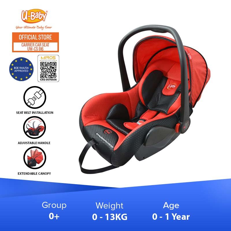 U-Baby Newborn to 13KG CS816 Baby Car Seat Carrier [Handle