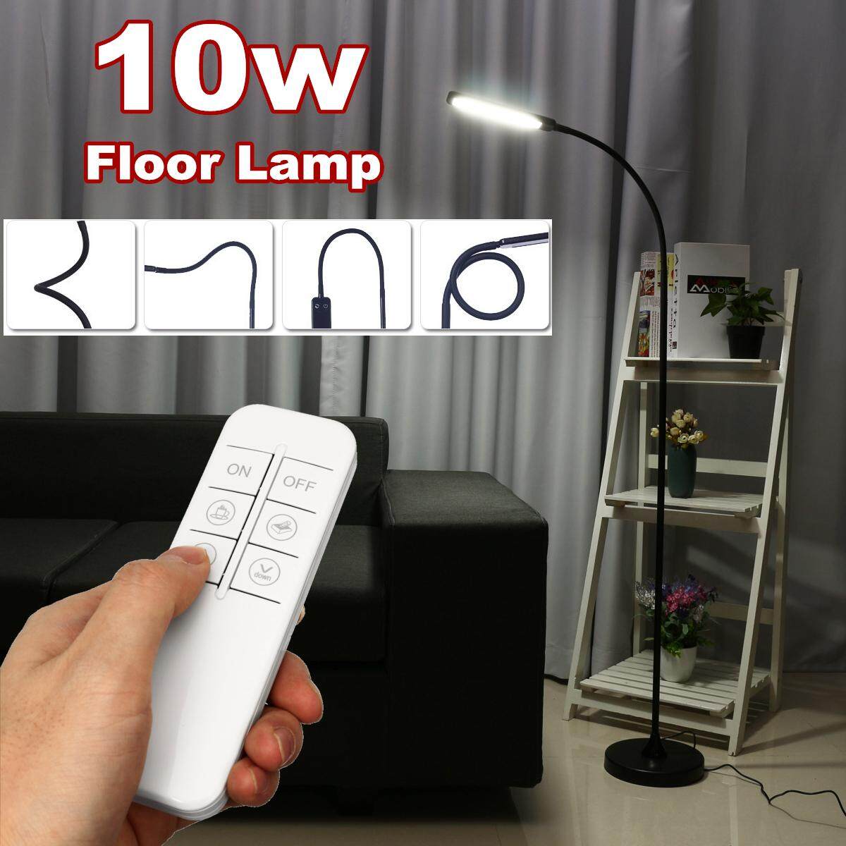 Led Floor Lamp Shelf Adjustable Wood Standing Light Reading Bedroom Office Home 3yue