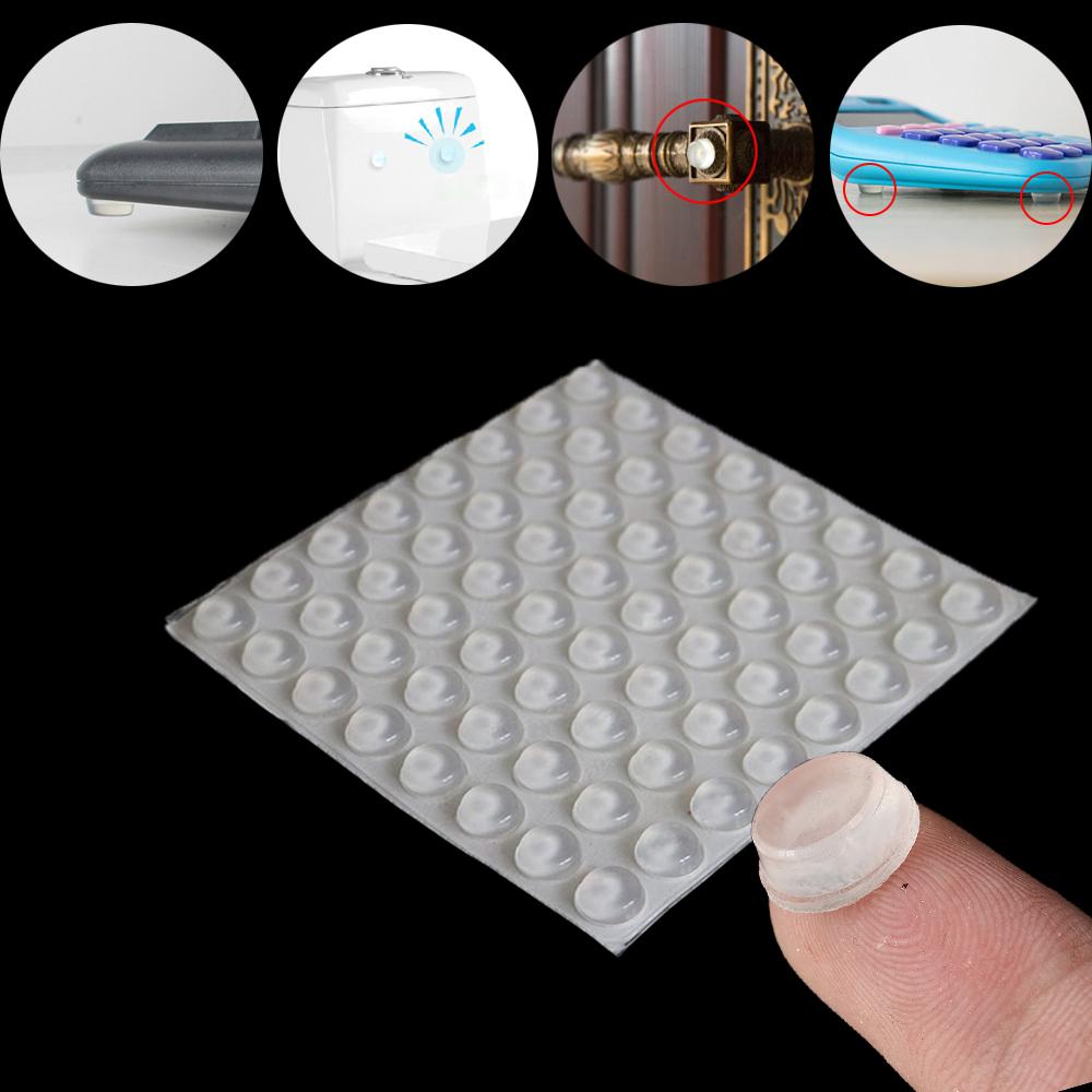 50/64/80/100 Miếng đệm chặn cửa có chất liệu silicone bền chống va chạm và chống ồn - INTL