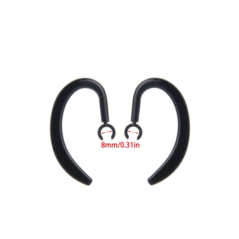 1 Pair Rubber Rotary Retractable Earhook Earloop For Bluetooth-compatible