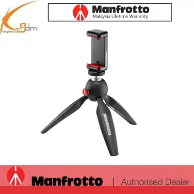 Manfrotto PIXI Smart Mini Tripod Black with Universal Smartphone Clamp