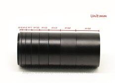 T2 Ống Nối Dài Kit 3/5/7/10/12/15/20/30MM M42x0, 75 Cho Thiên Văn Học Ống Nhòm Một Mắt Cho Máy Ảnh Trên Cả Hai Mặt Chiều Dài Màu Đen