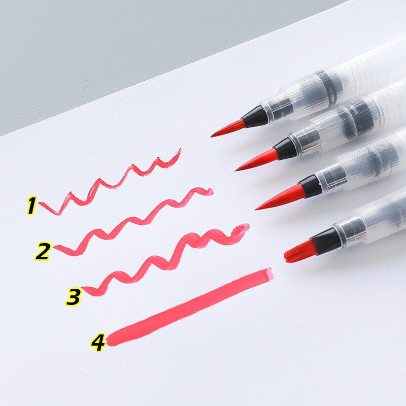 Winzige Một cây bút lông đầu nhọn bằng chất liệu nilon kích thước 15cm dùng để vẽ màu nước hoặc...