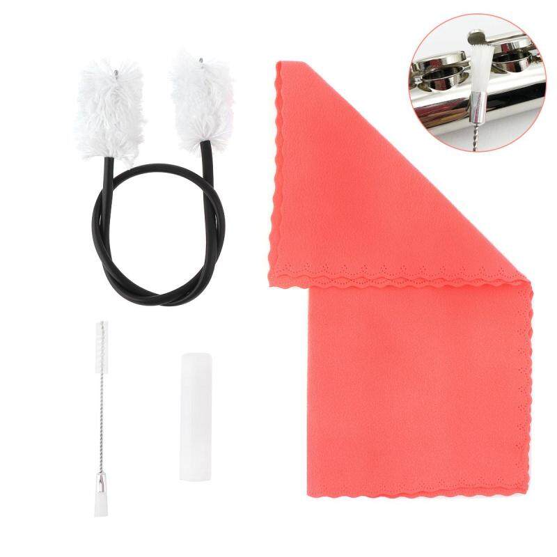 4pcs/set Flute Clarinet Cleaning Tools Kit with Tube Inner Sound Hole Brush Cork Grease Cleaning Cloth Malaysia