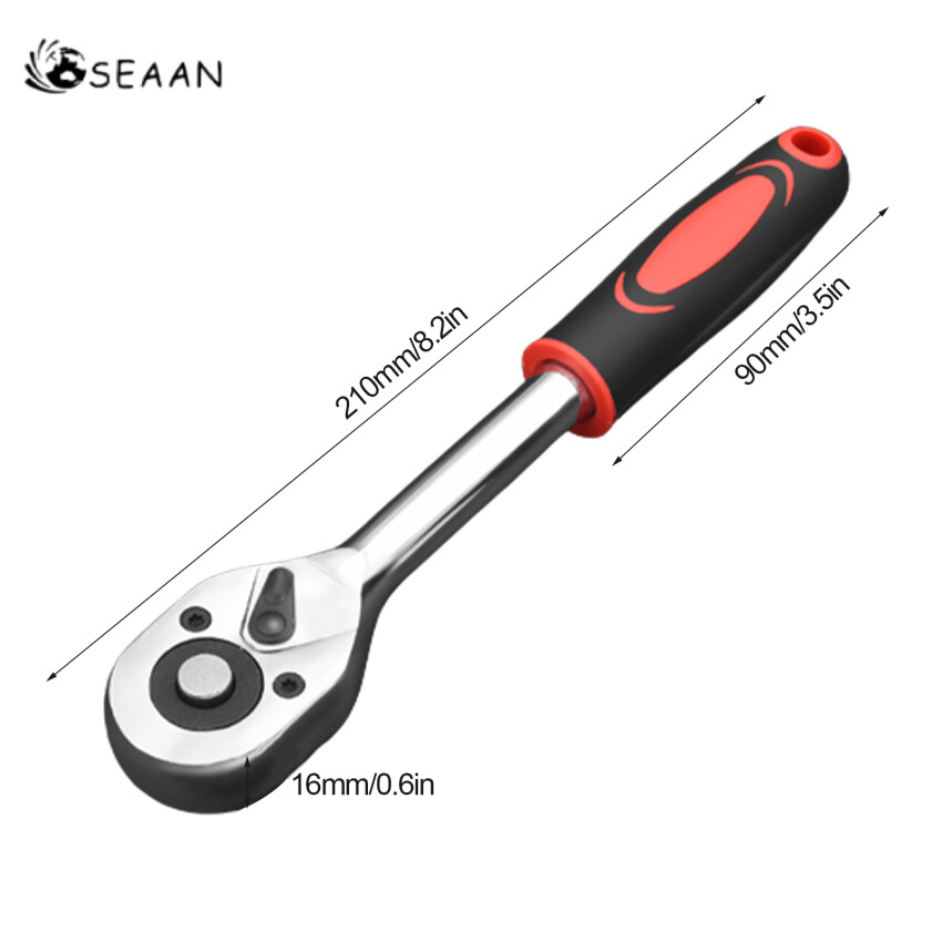 3/8 Inch Socket Ratchet Wrench &Amp; Universal Socket Tool Set, Super Socket Adapter , Drive Ratchet Handle, Universal Socket For DIY Handyman,Husband,Boyfriend,Dad