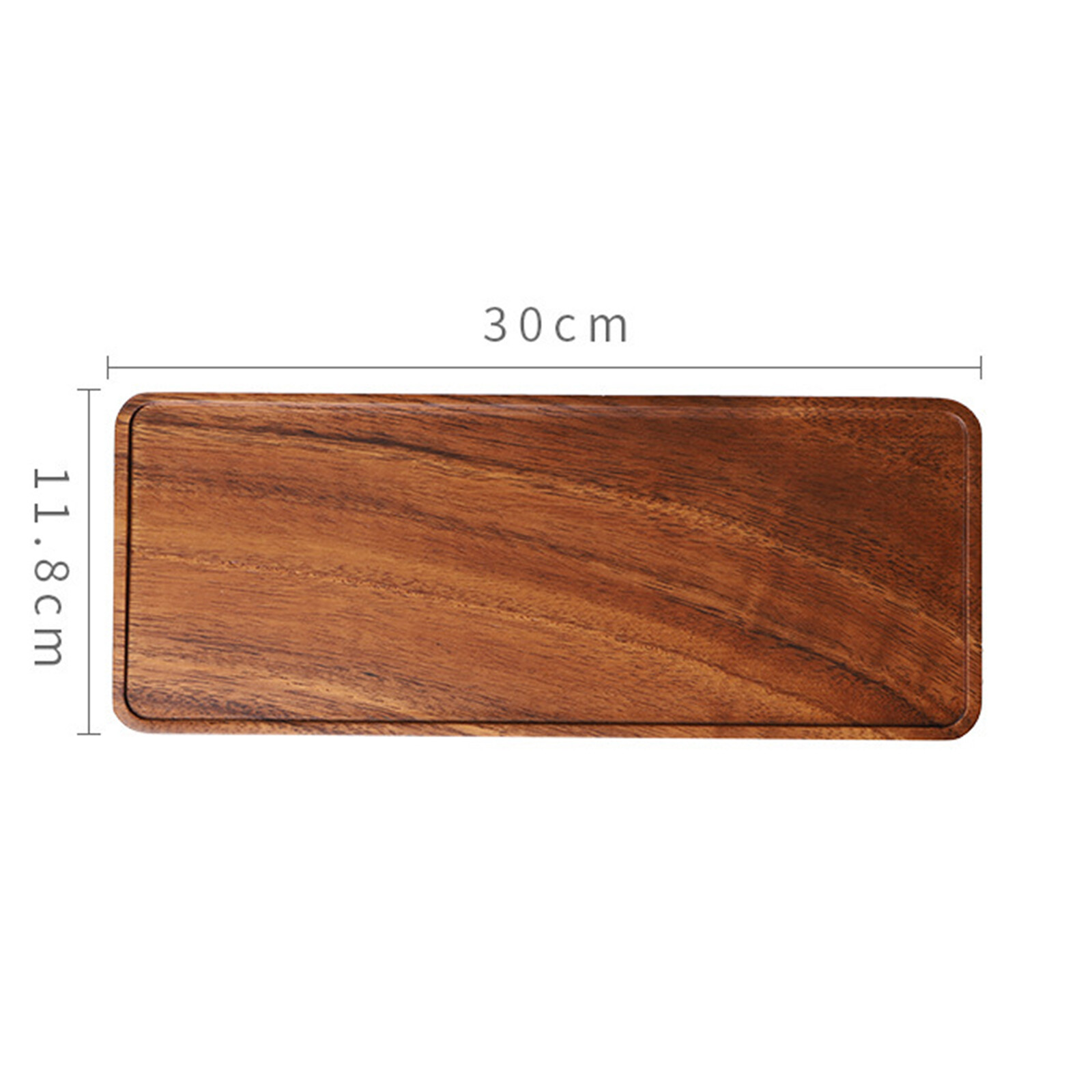 Blesiya Rectangular Wood Tea Tray Wooden Plate Coffee Sushi Snacks Serving Plate