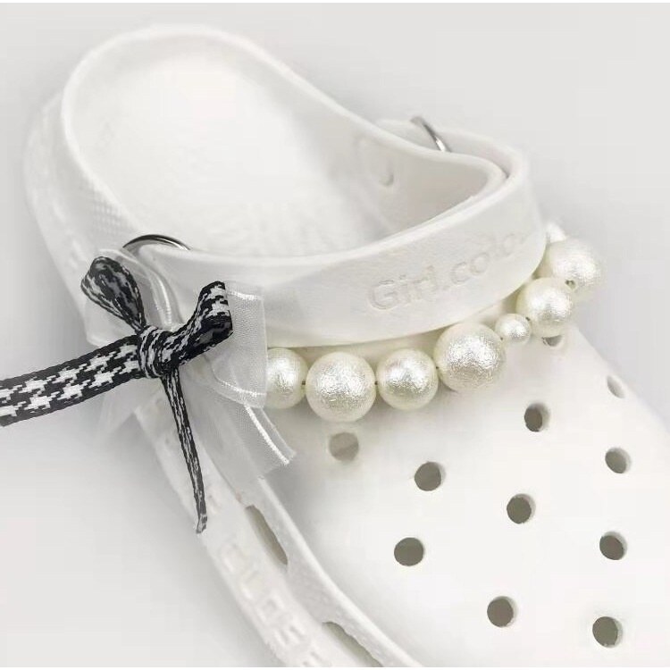 Jibbitz Chain Shoe Buckle Accessories Carlo Chi Pearl Chain CROC