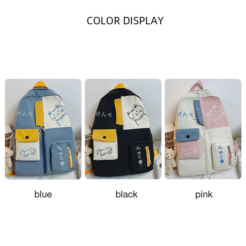 HS Backpack for primary school students, backpack for junior high school students, Harajuku style backpack for college students.