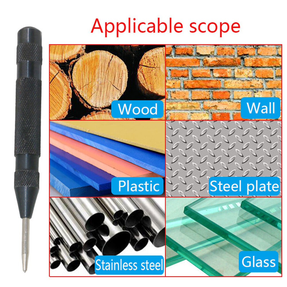 Aideepen Dụng Cụ Đục Lỗ Trung Tâm Tự Động Dụng Cụ Đục Lỗ Lò Xo Dụng Cụ Đục Lỗ Lò Xo 5 Inch Điểm Cố Định & Kính Cửa Sổ Xe Hơi