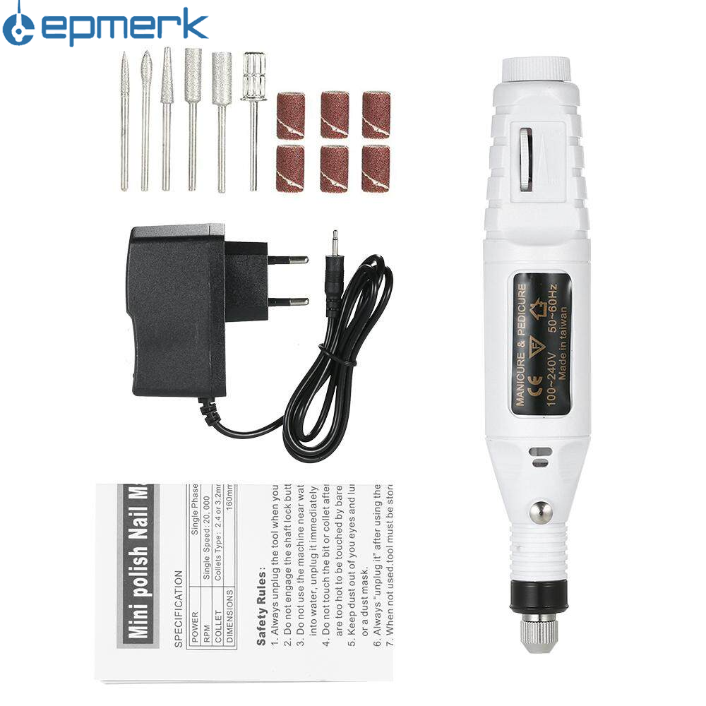 Lepmerk 14pcs 100V-240V Mini Electric Grinder Drill Tool Variable Speed Rotary Engraving Pen Carve Tool Set for Milling Polishing EU Plug
