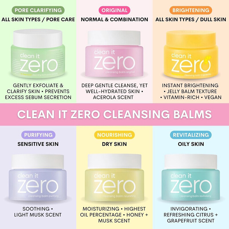 Sáp Tẩy Trang BANILA CO Clean It Zero Cleansing Balm 50ml | 100ml | 180ml Gentle Deep Cleansing