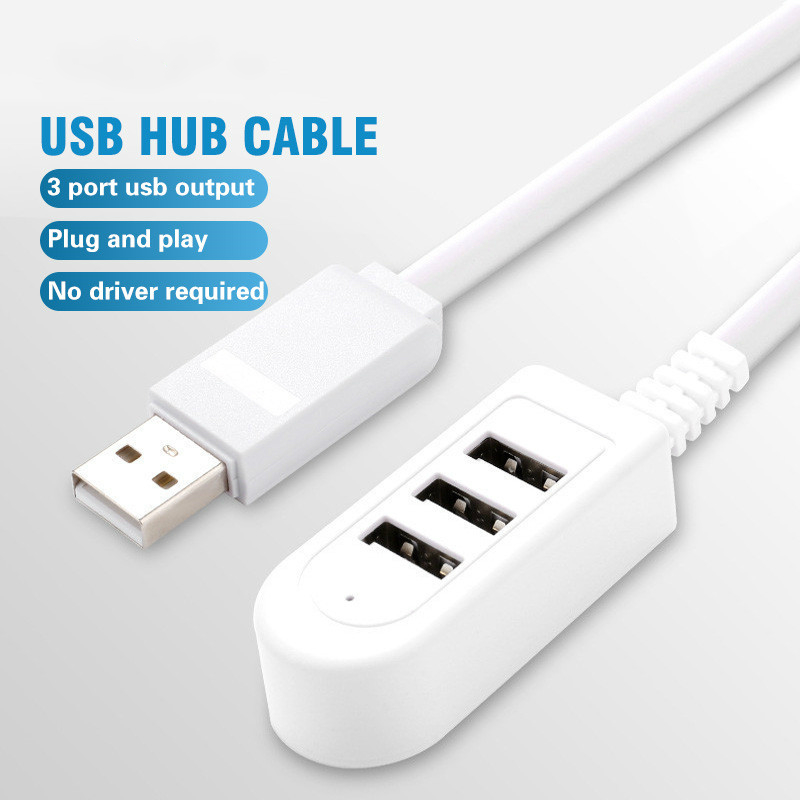 FONKEN Cáp Hub USB 3 Cổng Tốc Độ Cao Mini 3 Trong 1 Truyền Dữ Liệu Thiết Bị Bộ Chia Cổng USB Sạc Đối Với Máy Tính PC Máy Tính Xách Tay Máy Tính Xách Tay