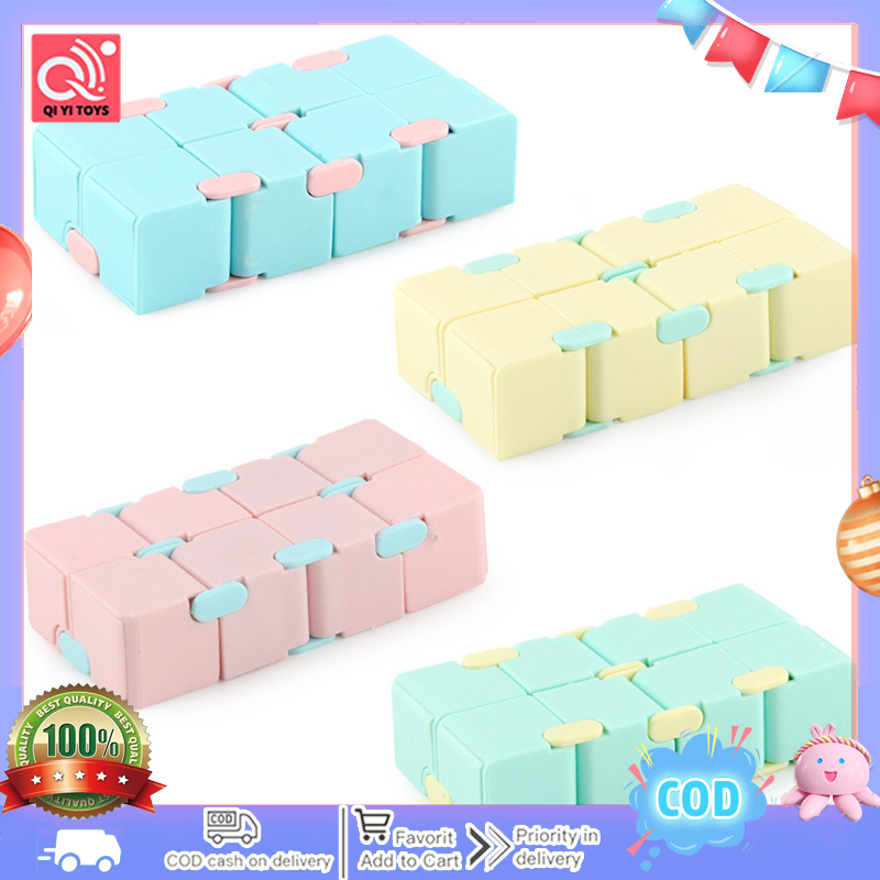 2x2 Magic Cube Pocket Flip Infinite Speed Cube Decompression Educational Toys For Children Birthday Gifts