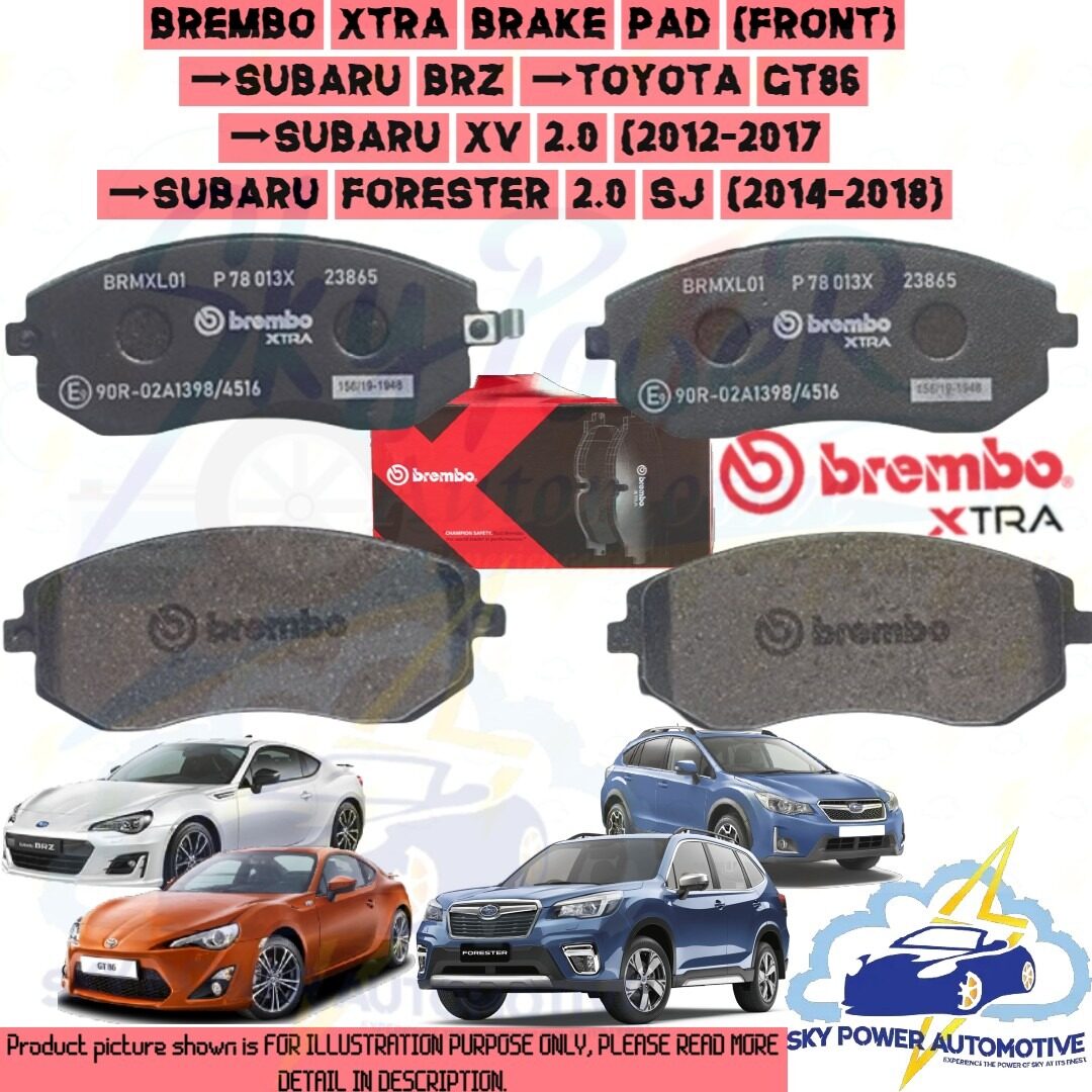 BREMBO XTRA TOYOTA GT86 / SUBARU BRZ / XV 2.0 GP7 / FORESTER 2.0 SJ