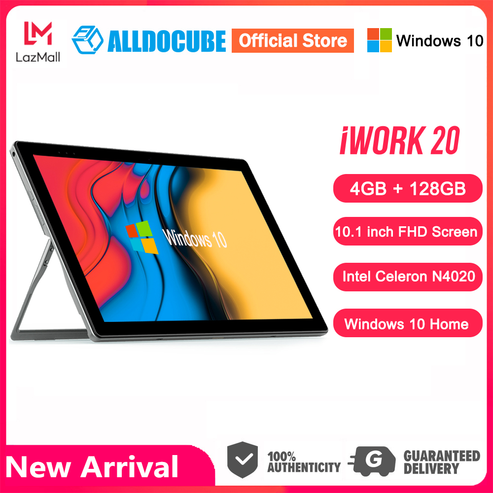 Alldocube แท็บเล็ตพีซีหน้าจอสัมผัส,IWork20นิ้ว Intel 10.1 CPU 4GB RAM N4020 GB ROM หน้าจอสัมผัส Windows 10แล็ปท็อป