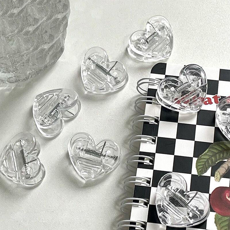 SAWU Transparent Paper Clip Cute Mini Memo Clip Binder Organizer Portable Storage Stationery