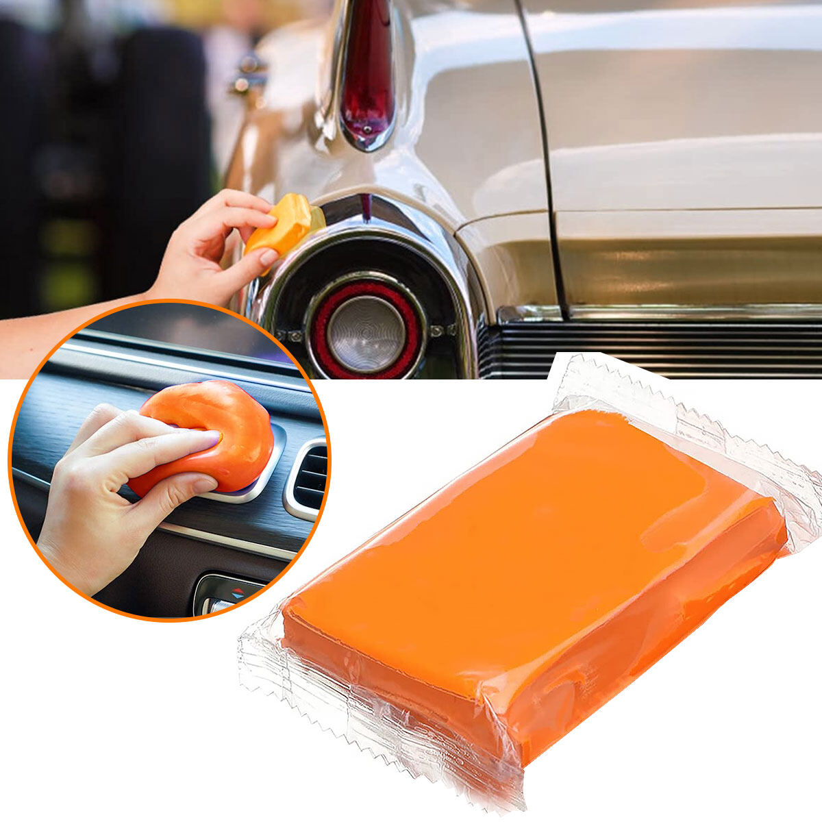 Magic Clay Bar for Windshield Car Clay Bar 100g Reusable Auto Detailing Magic Clay Bars Cleaner Cuttable Car Magic Clay Cleaner