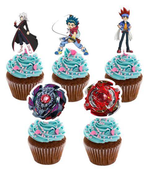 25pcs beyblade cupcake topper | Lazada