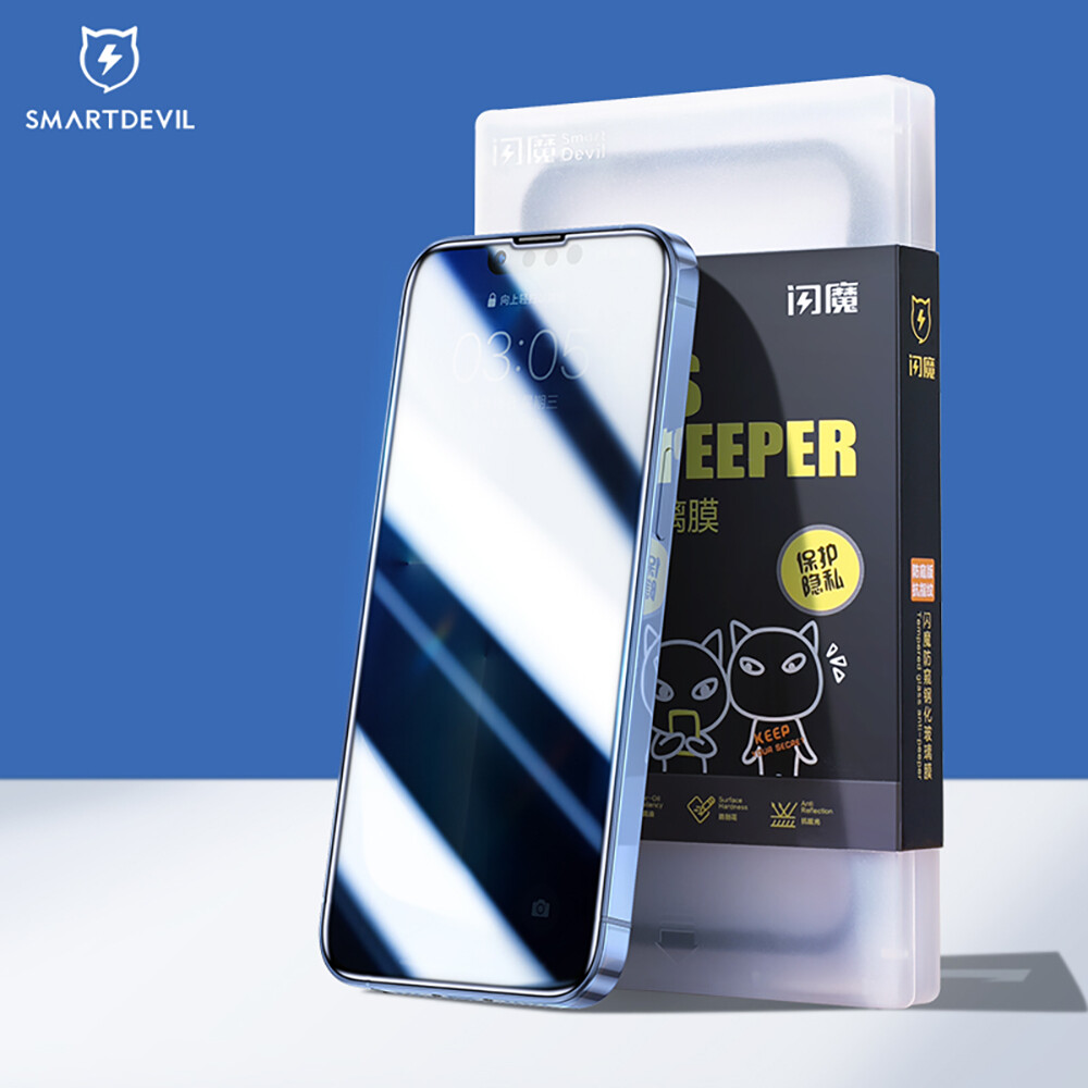 SmartDevil 25° Privacy Screen Protector for iPhone 13 Pro max iPhone 14 Pro max iPhone 15 Pro Max 14 Plus iPhone 12 Pro Max 11 Pro max XR XS Mobile Phone Non Full Coverage Tempered Glass Film Anti-peeping Anti-fingerprint Phone Film