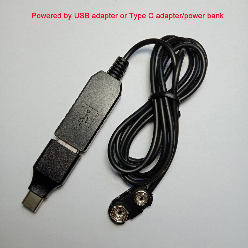 Power Boost Line 5v To for Dc 9v Step Up Module Converter Adapter Cable Plug for Digital Camera Clocks with Type C Adapt