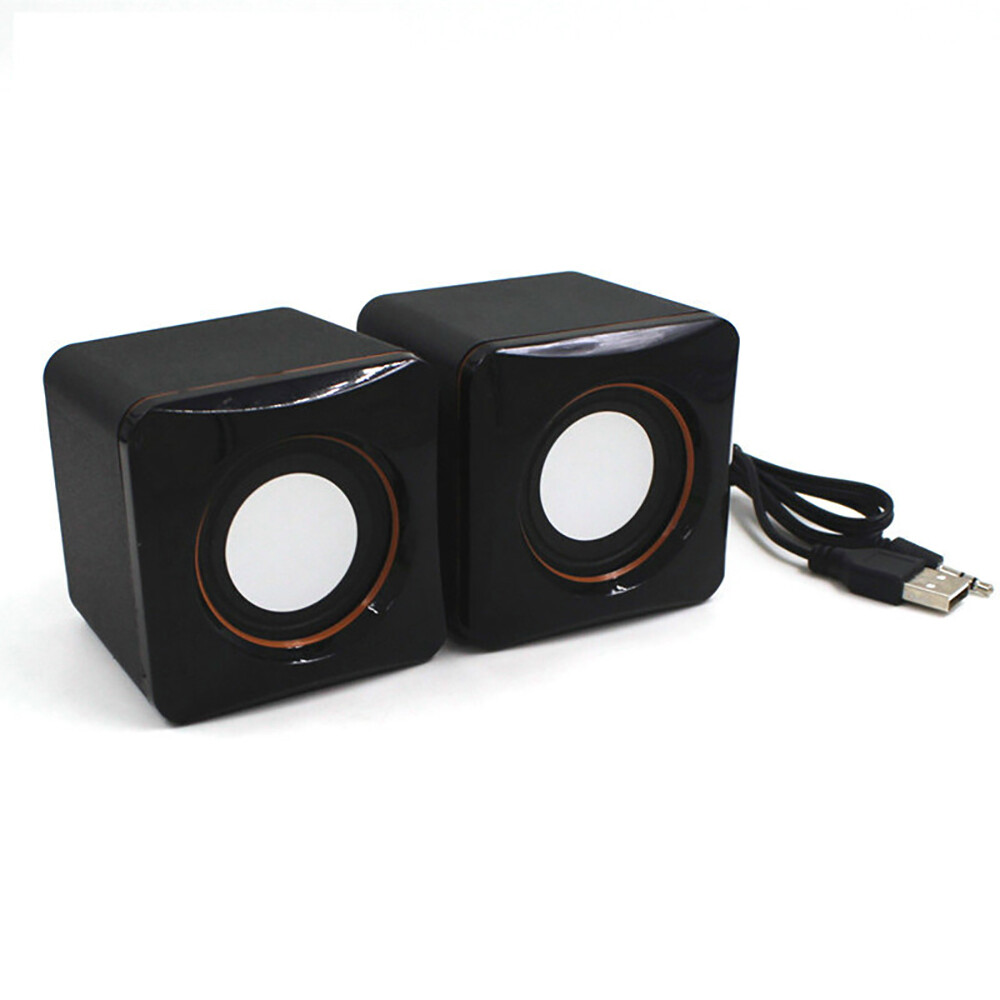 JTKE Mini USB Wired Speaker Music Player Amplifier Loudspeaker Stereo Computer Speakers for Computer Desktop PC Notebook