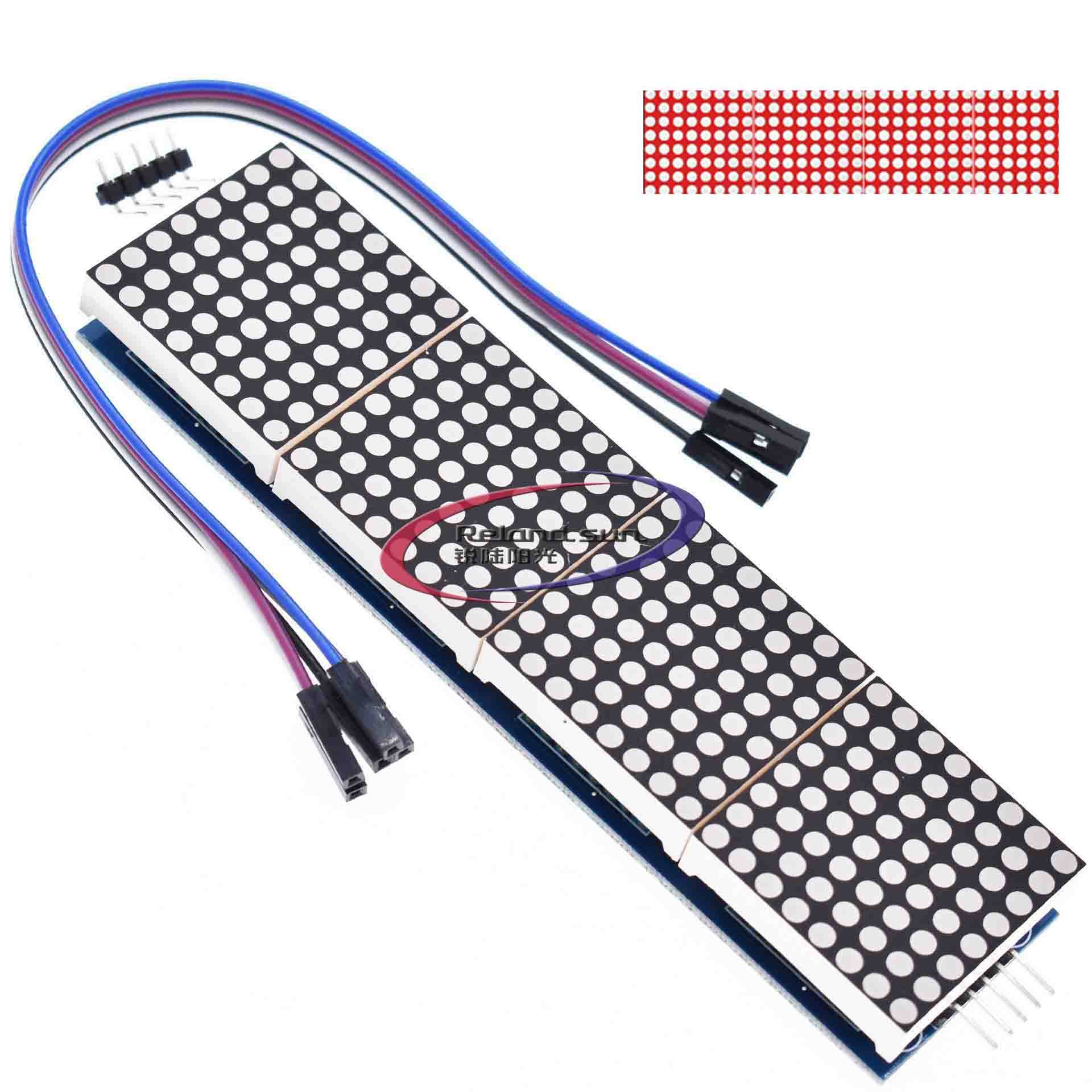 1 Mô-đun Điều Khiển Ma Trận Điểm MAX7219 Mô-đun SCM Hiển Thị 4 Trong 1 Gửi 5P Dòng Sunlephine