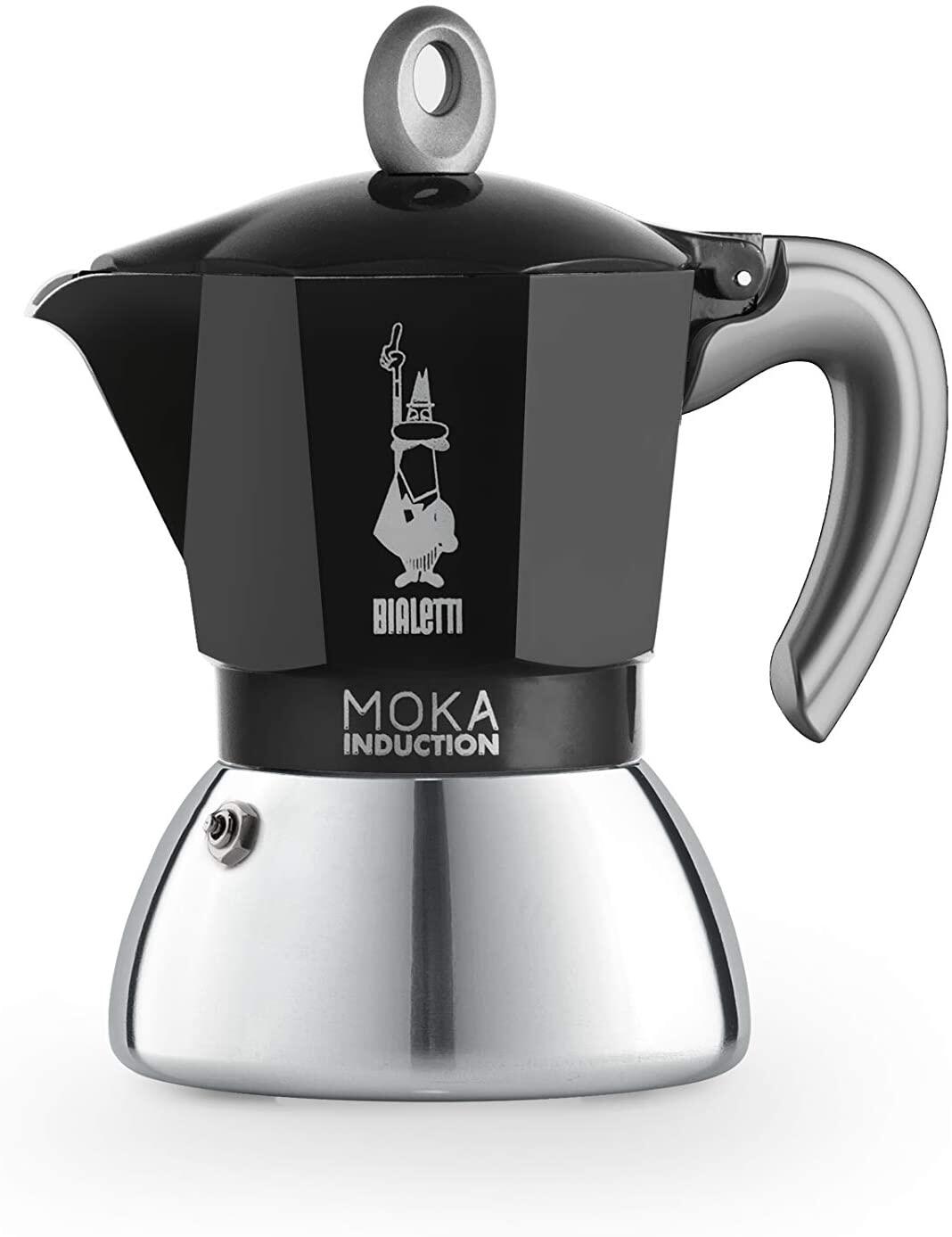 ✅ Bialetti New Moka Induction, Coffee Maker Stovetop suitable for induction, Aluminum/Steel