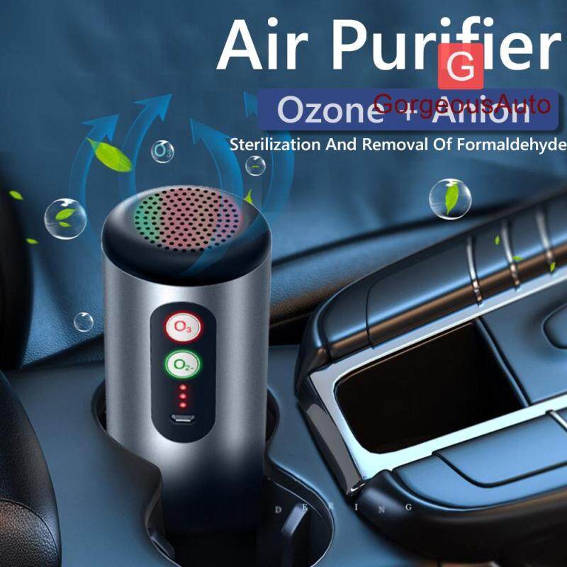 Car Air Purifier USB Rechargeable Anti Bacterial Odor Eliminator Air Freshener Singapore