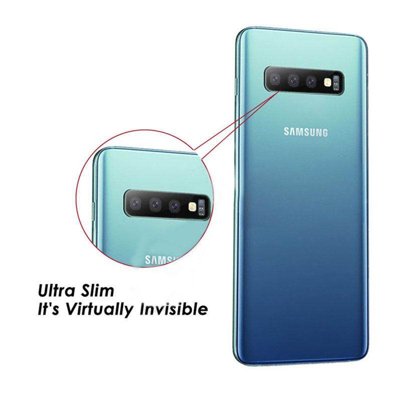 LUOWAN [2 pack] For Samsung Galaxy S10 Plus S10E Back Camera Lens Tempered glass screen protector full cover HD(Clear)