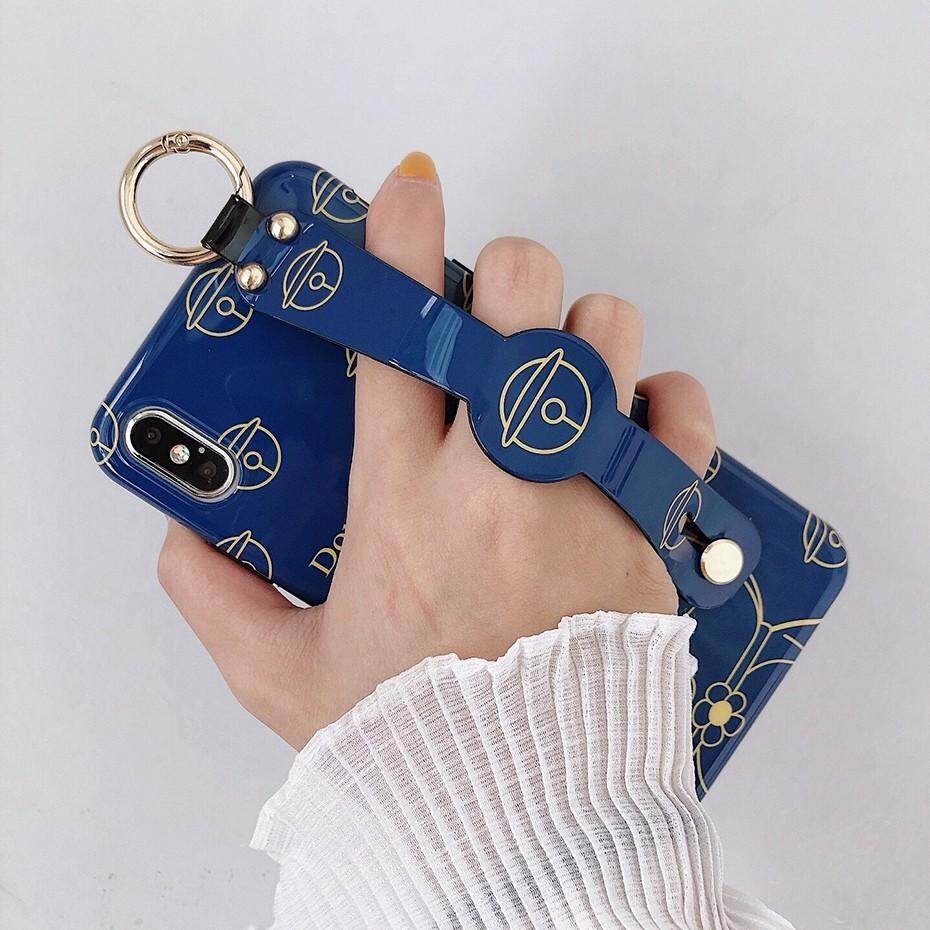 Doraemon Kartun Casing Ponsel Untuk IPhone 7 6 6S 6 Plus X XR X Max Mewah Lucu Anime Tali Pergelangan Tangan Funda Penutup Berdiri Untuk IPhone X Doraemon Kartun Casing Ponsel Untuk IPhone 7 6 6S 6 Plus X XR X Max Mewah Lucu Anime Tali Pergelangan Tangan Funda Penutup Berdiri Untuk IPhone X