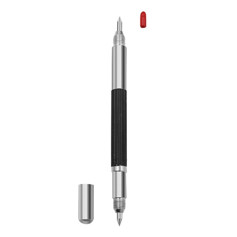 D30_Z Alloy Tungsten Steel Tip Double End Scriber Pen Ceramics Glass Marking Tool