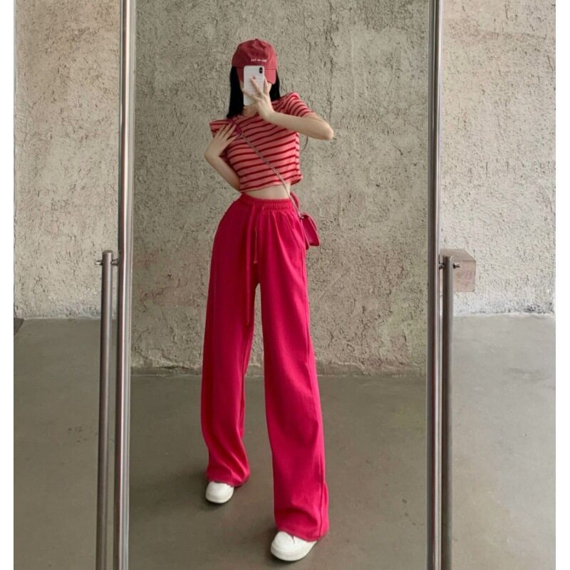 2 Pcs/set Dragon Fruit Color Summer Suit Women's Summer