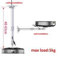 PMA-M1-60120 universal mini projector desktop stand 360 rotate tilt mini projector clamp bracket bedside