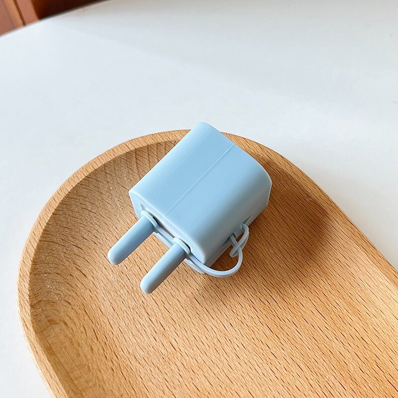 Charger Protector Set/Charging Cable Protector Cover Soft Silicone Compatible for iphone5W Fast Charger and Type-c to Lighting Port cable