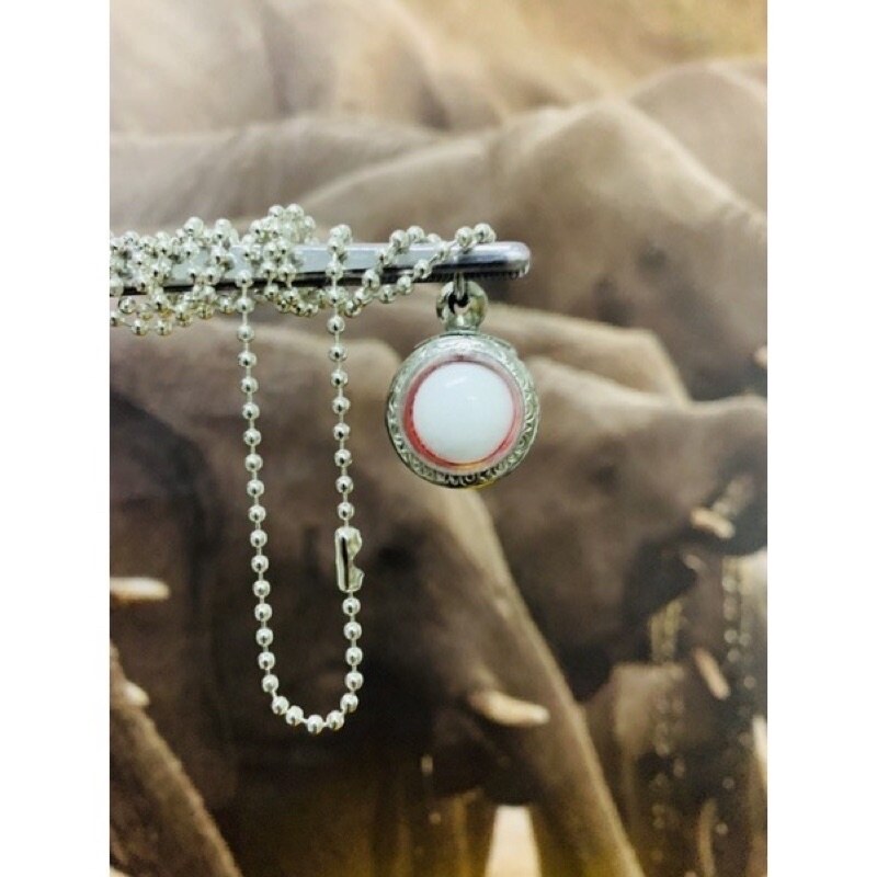 Rantai Loket Batu Leklai Putih | Lazada