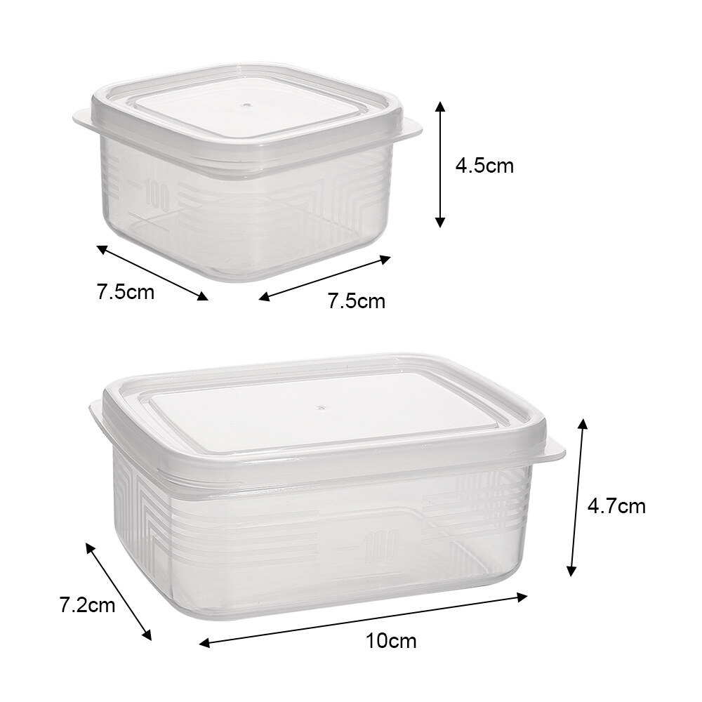 Polocat Food Container Stackable Freezer Organizer Freezer Layer Storage Box Refrigerator Kitchen Finishing Plastic Crisper