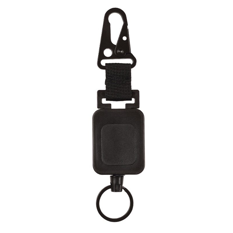LUC High Quality Wire Keychain Holder Multipurpose Backpack Hook Retractable Badge Reel Outdoor Accessories