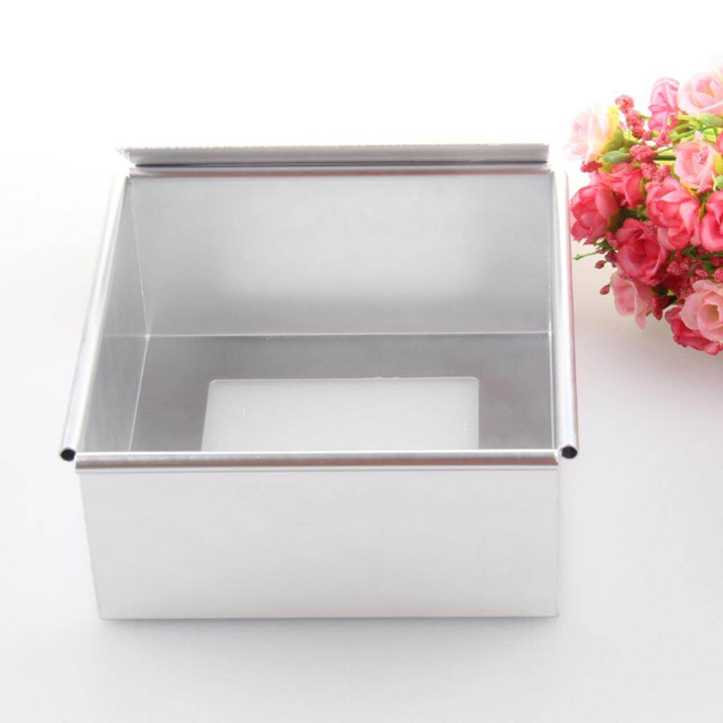 Baoblaze Square Cake Pan Aluminum Cake Molds Baking Pan With Removable Bottom