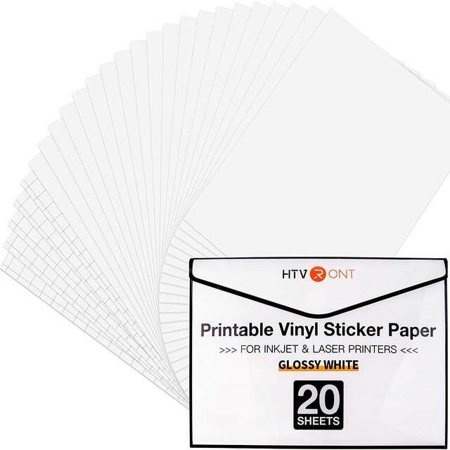 HTVRONT 50 Sheets 8.5X11Inch White Brown Cardstock Paper